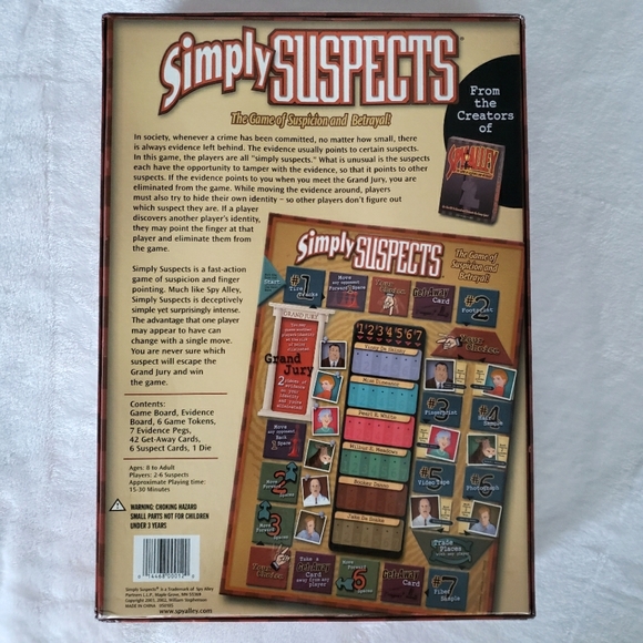 Simply Suspects Board Game--NWOT - Picture 2 of 8